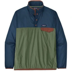 Patagonia Men's Houdini Snap-T Pullover -Travel Essentials Shop POS WBS23 24150 SLVG