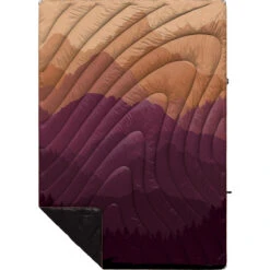 Rumpl Original Puffy Blanket - Printed 1-Person -Travel Essentials Shop TPPB TTF 1 TETON FADE OGPUFFY 1P FLATLAY